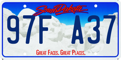 SD license plate 97FA37