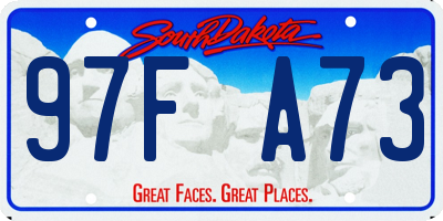 SD license plate 97FA73