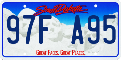 SD license plate 97FA95