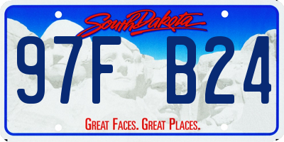 SD license plate 97FB24