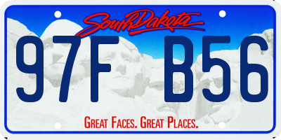 SD license plate 97FB56