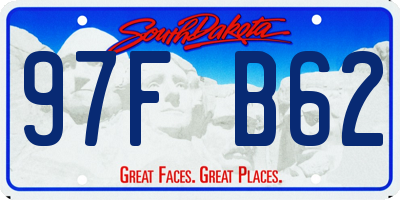 SD license plate 97FB62
