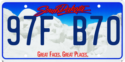 SD license plate 97FB70