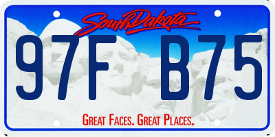 SD license plate 97FB75