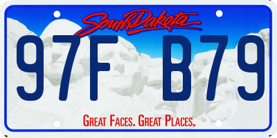 SD license plate 97FB79