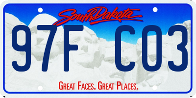 SD license plate 97FC03