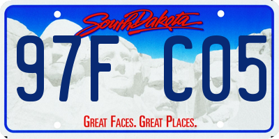 SD license plate 97FC05