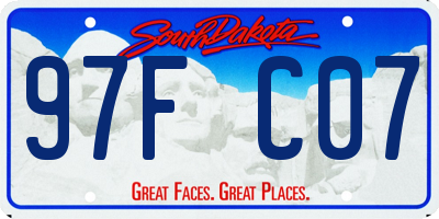SD license plate 97FC07