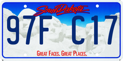 SD license plate 97FC17