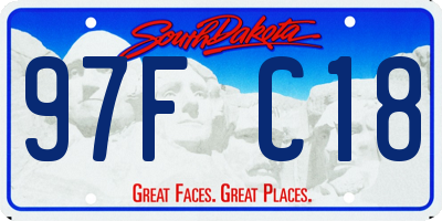 SD license plate 97FC18