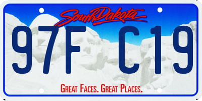SD license plate 97FC19