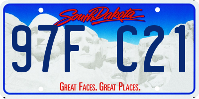 SD license plate 97FC21