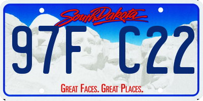 SD license plate 97FC22