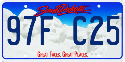 SD license plate 97FC25
