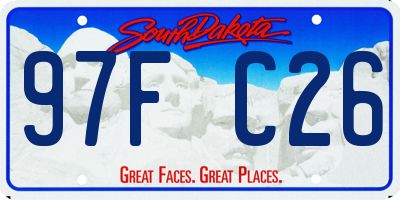 SD license plate 97FC26
