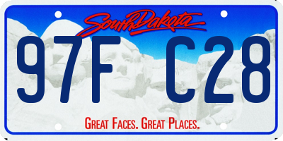 SD license plate 97FC28