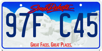SD license plate 97FC45