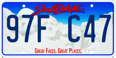 SD license plate 97FC47