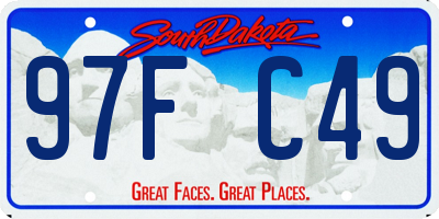 SD license plate 97FC49