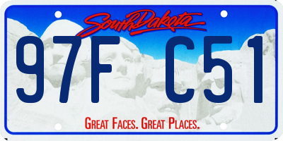 SD license plate 97FC51