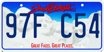 SD license plate 97FC54