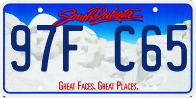 SD license plate 97FC65