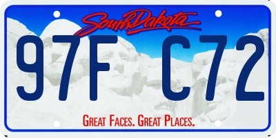 SD license plate 97FC72