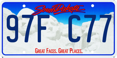 SD license plate 97FC77