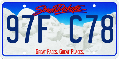 SD license plate 97FC78