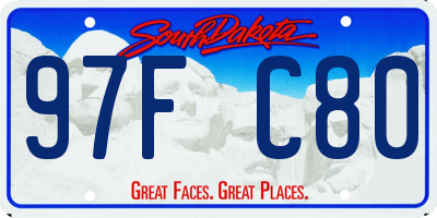 SD license plate 97FC80