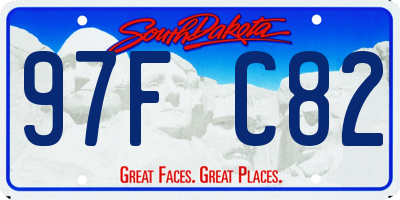 SD license plate 97FC82
