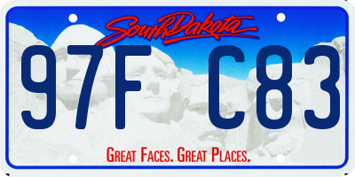 SD license plate 97FC83