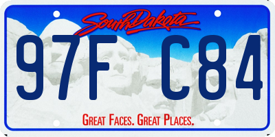 SD license plate 97FC84