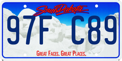 SD license plate 97FC89
