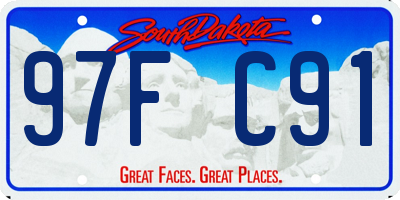 SD license plate 97FC91