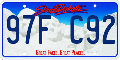 SD license plate 97FC92