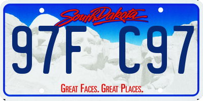 SD license plate 97FC97