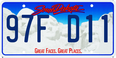 SD license plate 97FD11