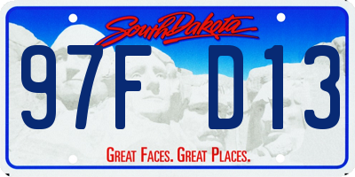 SD license plate 97FD13