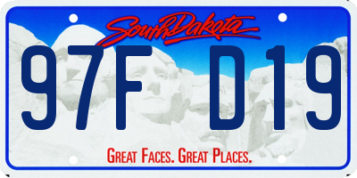 SD license plate 97FD19