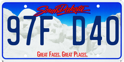 SD license plate 97FD40