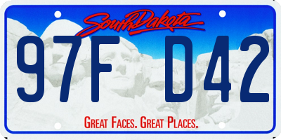 SD license plate 97FD42