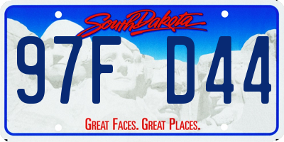 SD license plate 97FD44