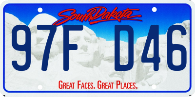 SD license plate 97FD46