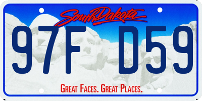 SD license plate 97FD59