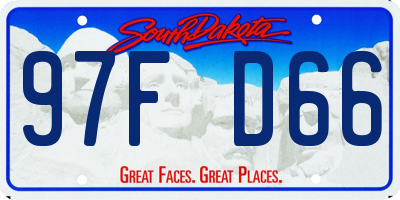 SD license plate 97FD66