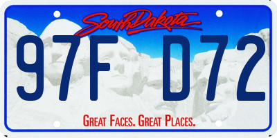 SD license plate 97FD72