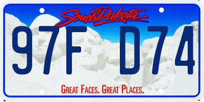 SD license plate 97FD74