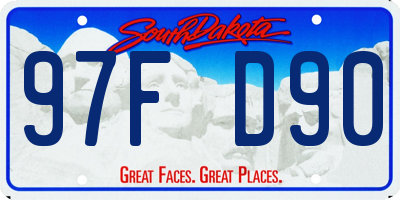 SD license plate 97FD90