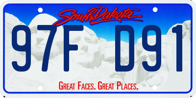 SD license plate 97FD91
